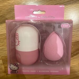 New Sanrio hello kitty makeup sponge + case set!